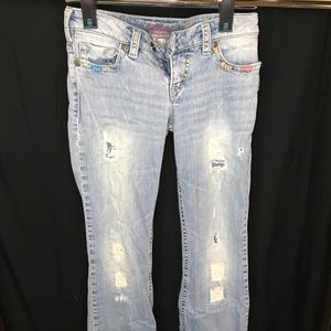 Silver jeans. Tuesdays. Size 28